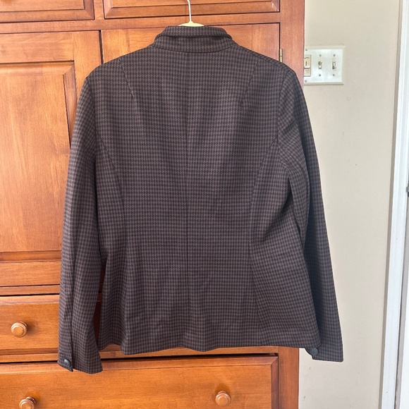 Rag & Bone Sadie Houndstooth Blazer In Brown Multi Sz 10 - Picture 2 of 5